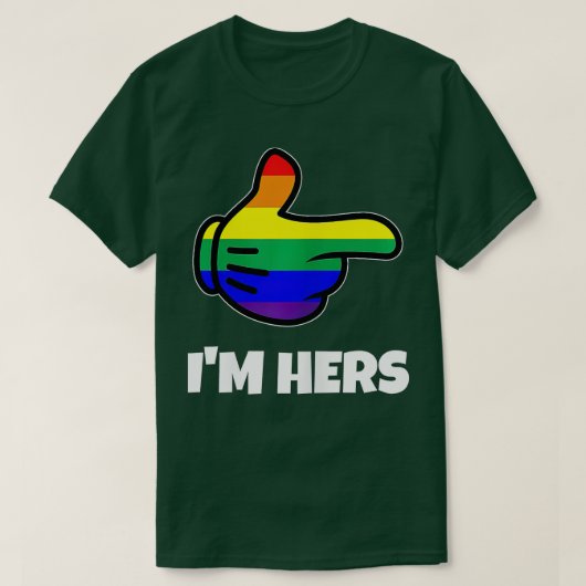 T-shirt Lesbienne FIDE Matching Im Hers LGB  (Design devant)