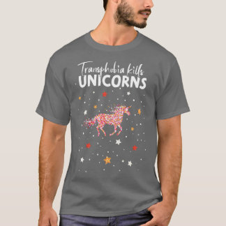 T-shirt Lesbienne Lesbienne Gay Unicorn Transthobia Ho