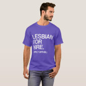 T-SHIRT LESBIENNE POUR LA LOCATION (Devant entier)