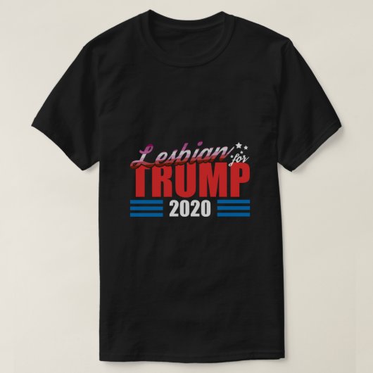 T-shirt Lesbienne Pour Trump (Design devant)