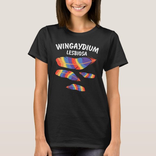 T-shirt Lesbienne Wingaydium Lgbt Gay pride Lesbienne Lgbt (Devant)