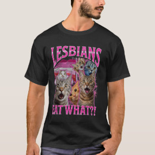 T-shirt Lesbiennes Drôles Propriétaire De Chat Lesbiennes