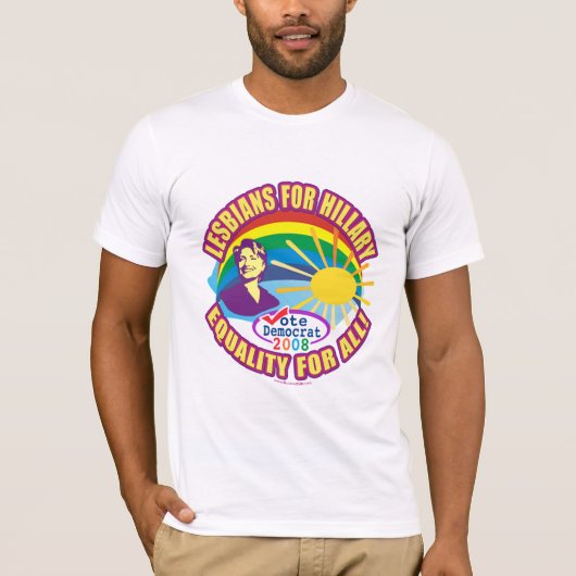 T-shirt Lesbiennes pour la chemise de Hillary (Devant)