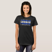 T-shirt Lesbos Grèce Grec Ile grecque vacances (Devant entier)