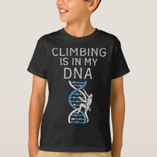 T-shirt L'escalade est dans mon graphique en hélice d'ADN