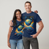 T-shirt l'espace déplacé par la musique (Unisexe)