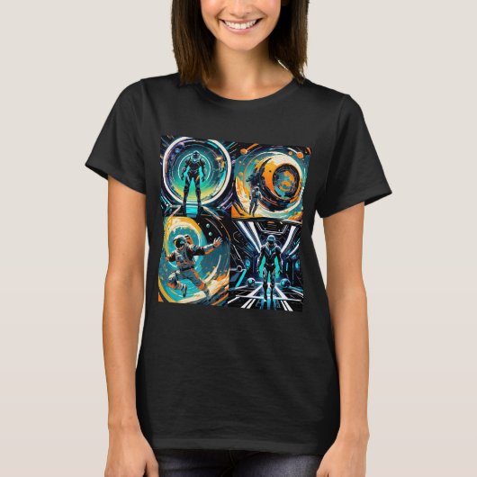 T-shirt L'Espace et l'Astronaute (Devant)