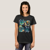 T-shirt L'Espace et l'Astronaute (Devant entier)