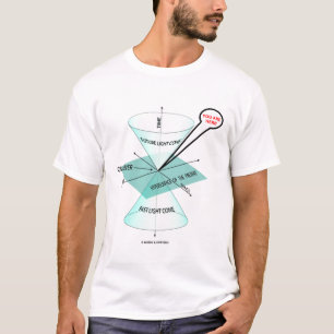 T-shirt L'espace léger de cône et vous chronomètrent sont