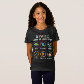 T-Shirt L'espace nous fait nous poser des questions (Devant entier)