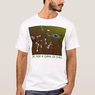 T-shirt L'espace pour une partie d'échecs