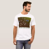 T-shirt L'espace pour une partie d'échecs (Devant entier)