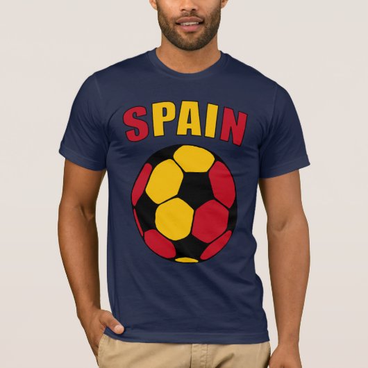 T-shirt L'Espagne Footy (foncé) (Devant)