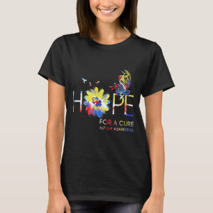 T-shirt L'Espoir D'Un Cure Autistique Sensienes Ribbon Shi