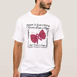 T-shirt L'espoir est tout - conscience de myélome multipl