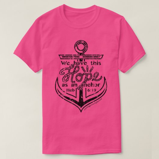 T-shirt L'espoir est une Ancre (Design devant)
