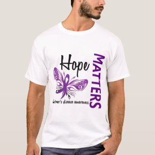 T-shirt L'espoir importe maladie d'Alzheimer de papillon