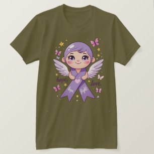 T-shirt L'espoir pour les luttes contre le cancer du pancr