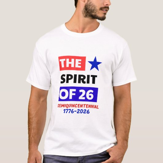 T-SHIRT L'ESPRIT DE 26 : SEMIQUINCENTENNIAL (Devant)