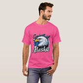 T-shirt "L'Esprit de l'Alaska" Aigle et nature sauvage (Devant entier)