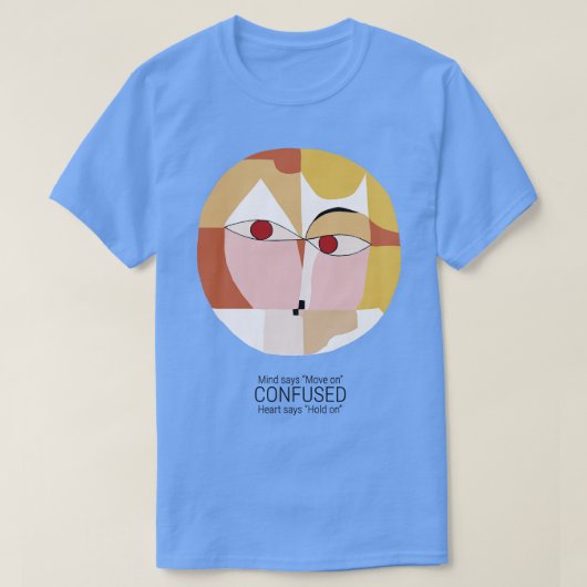 T-shirt L'esprit dit bouger sur le coeur dit tenir (Design devant)
