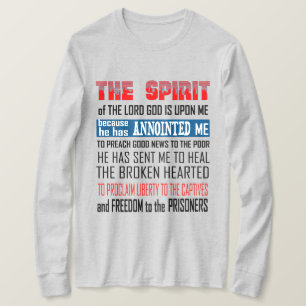 T-shirt L'Esprit Du Seigneur Dieu Est Sur Moi Chrétien