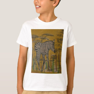 T-shirt L'Esprit du Serengeti : Le Grazing du Zèbre dans l