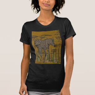 T-shirt L'Esprit du Serengeti : Le Grazing du Zèbre dans l
