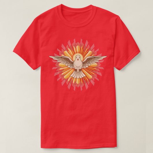 T-shirt L'Esprit Saint comme colombe (Design devant)