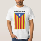 T-shirt L'Estelada Blava - drapeau Catalogne d'étoile (Devant)