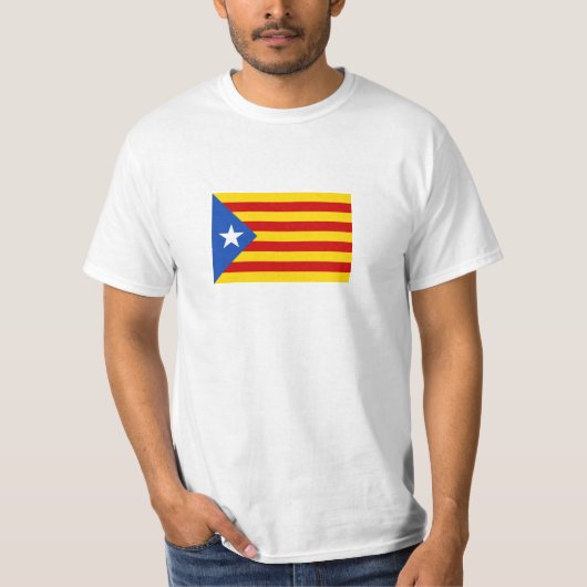 T-shirt L'Estelada Blava Drapeau de l'Indépendance Catalan (Devant)