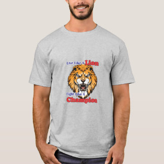 T-shirt L'esthétique audacieuse d'un lion rugissant