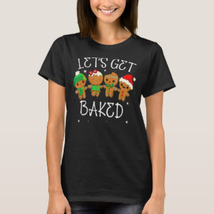T-shirt Let Baked Cookie Weed Xmas Ugly Christmas Swe