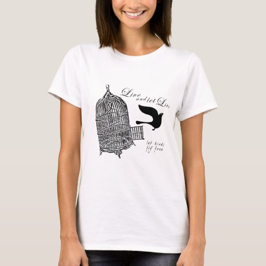 T-shirt let birds fly free (Devant)