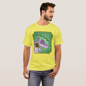 T-shirt Let Go Let God Bee On Flower Inspirational (Devant entier)