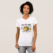 T-shirt Let It Bee Women’s T-Shirt–Cute Bee Nature Pun Tee (Devant entier)