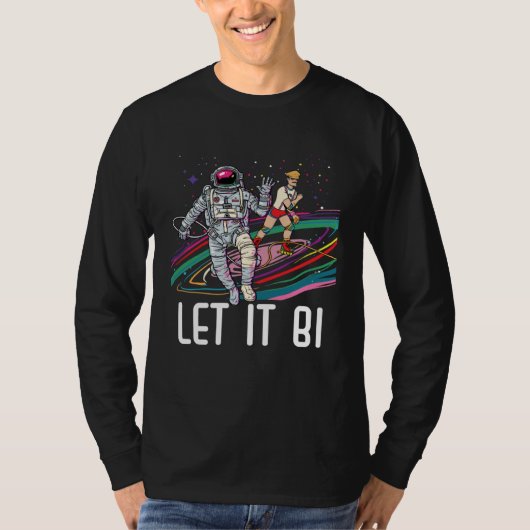 T-shirt Let It Bi Bisexual Pride March Bisexuality LGBTQ (Devant)