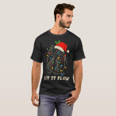 T-shirt Let It Flow Funny Anatomical Heart Christmas, Medi (Devant entier)