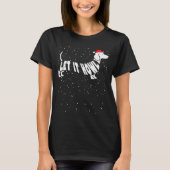 T-shirt Let It Howl Snow Funny Pun Winter Dachshund Mom Ch (Devant)