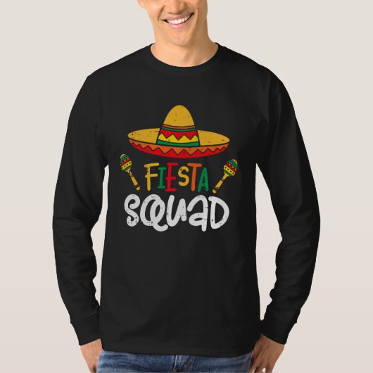 T-shirt Let s Fiesta Squad Cinco De Mayo Mexico Party Para (Devant)