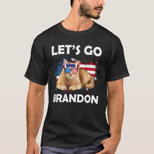 T-shirt Let S Go Branson American Usa Drapeau Let S Go Bra (Devant)