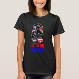T-shirt Let S Go Darwin Chemise Femmes Fille Laissons Alle