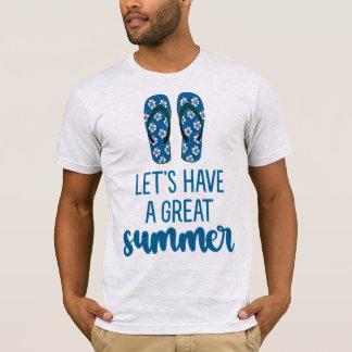 T-shirt  “Let’s Have a Great Summer” - Men’s Beach Vibes 