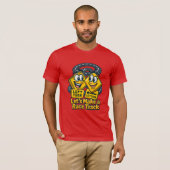 T-shirt Let’s Make a Race Track – Funny Road Sign Cartoon (Devant entier)