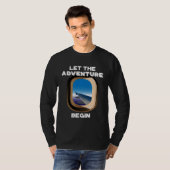 T-shirt Let The Adventure Begin I Love Travel Vacation (Devant entier)