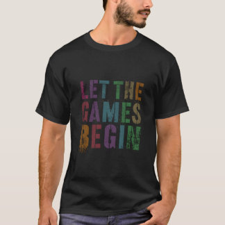 T-shirt Let The Games Begin School Field Day Summer Fun S
