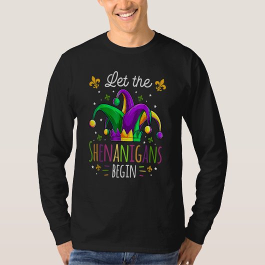 T-shirt Let The Shenanigans Begin Mardi Gras Shirt Kids Me (Devant)