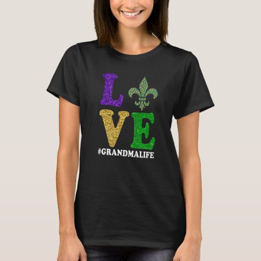 T-shirt Let The Shenanigans begin Mardi Gras y'all grandma (Devant)