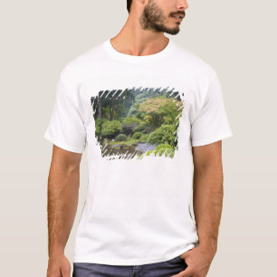 T-shirt L'étang promenade avec pont de lune