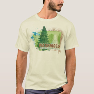 T-shirt L'état à feuillage persistant